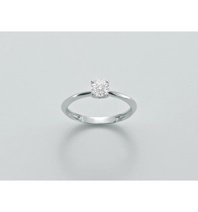 Anello Miluna Donna in Oro bianco Diamante 0.03 Ct LID3222 - LID3222
